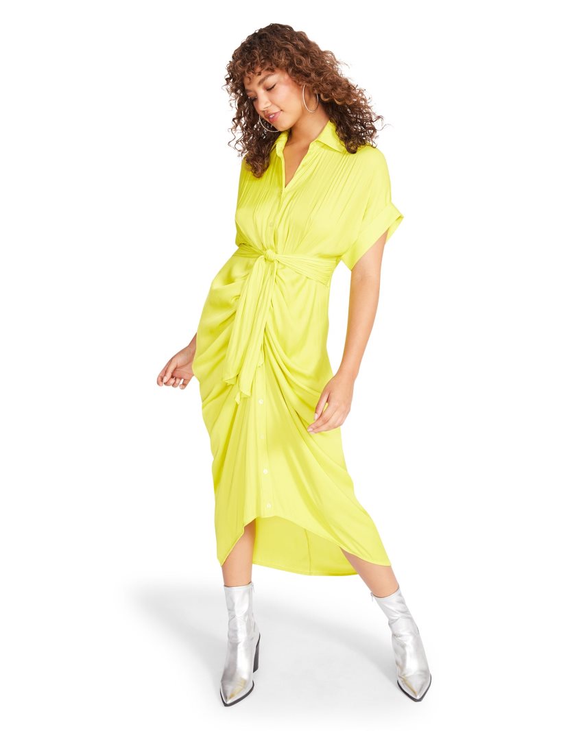 Vestido Steve Madden Tori Citron Mujer Amarillo | ES UR9618